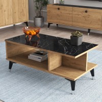 Moxen Mobilya Moxen Ms2 Mira Orta Sehpa Sepet-bendir / Mermer Desenli Moxen Mobilya Moxen Ms2 Mira Orta Sehpa Sepet-bendir / Mermer Desenli