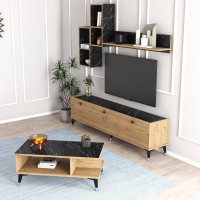 Moxen Mobilya Mts2 Mira Duvar Raflı Tv Sehpası Kitaplıklı Tv Ünitesi ve Orta Sehpa Bendir Moxen Mobilya Mts2 Mira Duvar Raflı Tv Sehpası Kitaplıklı Tv Ünitesi ve Orta Sehpa Bendir