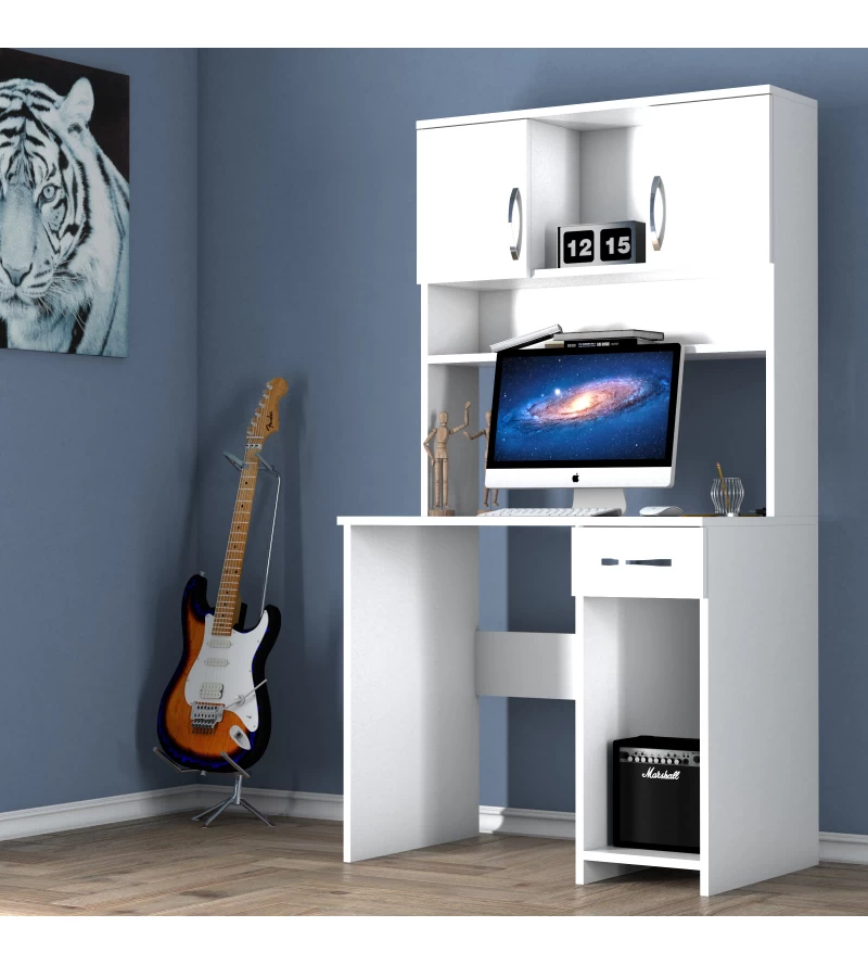 Moxen C1 Kitaplıklı Çalışma Masası